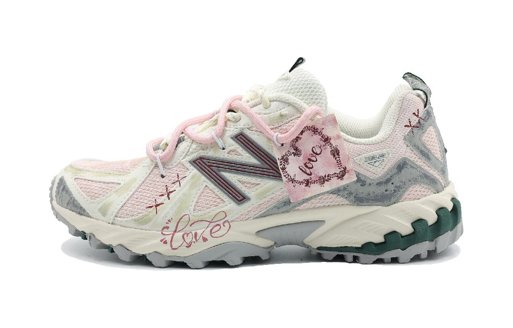 New Balance 610T Anti-Slip Wear-Resistant Low-Top Trekking Shoes Unisex Beige Pink