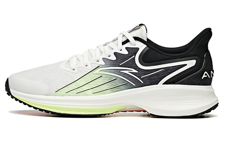 Anta Gazelle 1.0 Cushioning Anti-Slip Wear-Resistant Breathability Low-Top Running Shoes Men's White Black Green