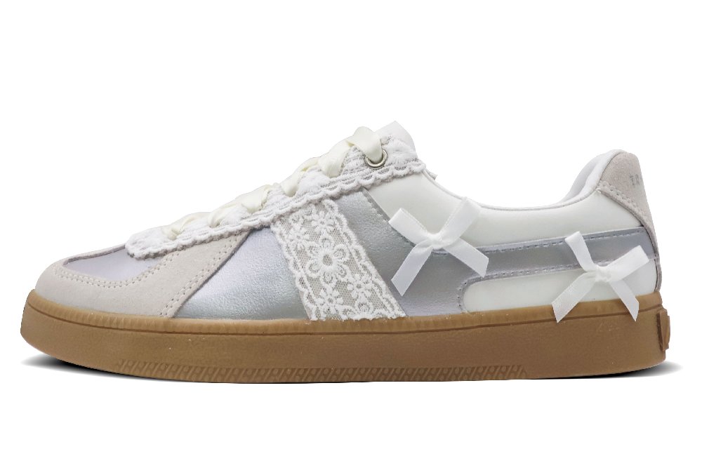 LiNing Yunchuan Low-Top Skateboard Shoes Women's White Silver