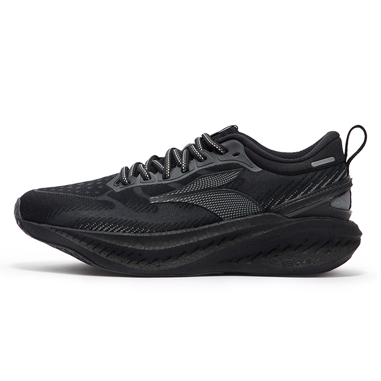 361° Slip-Resistant Breathable Low-Top Running Shoes Men's Black Gray