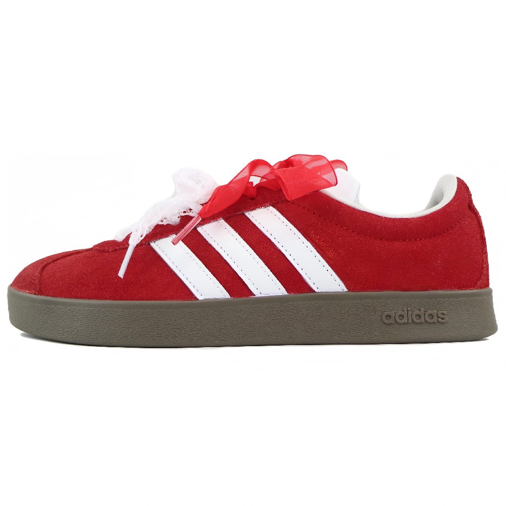 Adidas Neo VL Court Lifestyle Abrasion Resistant Low Top Skateboard Shoes Unisex Red