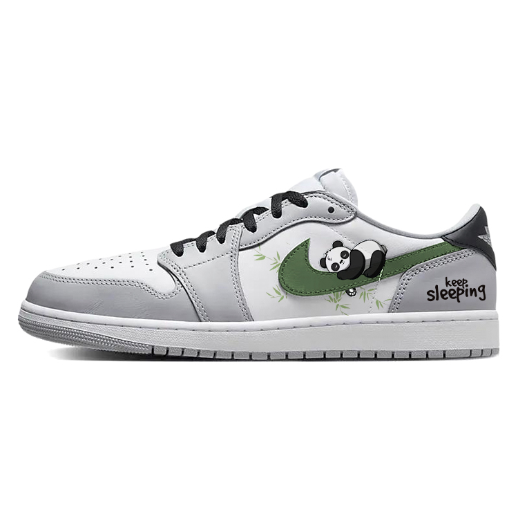 Jordan Air Jordan 1 Vintage Basketball Shoes Men Low Top White/Gray