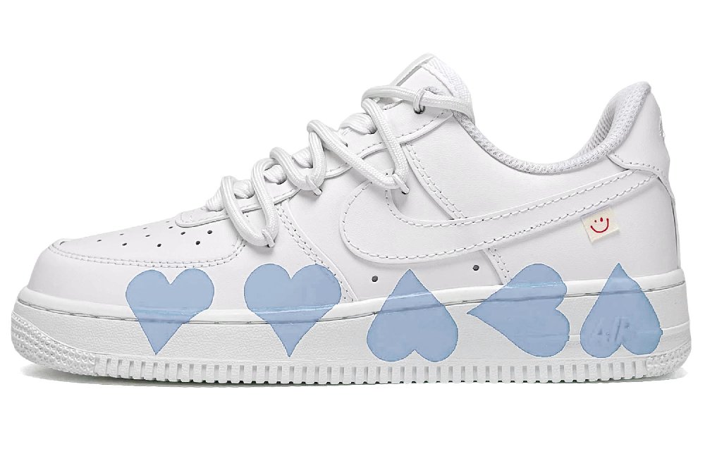 Nike Air Force 1 CUS ID CNY Perfectly Complete Low-Top Skateboard Shoes Women's Blue White