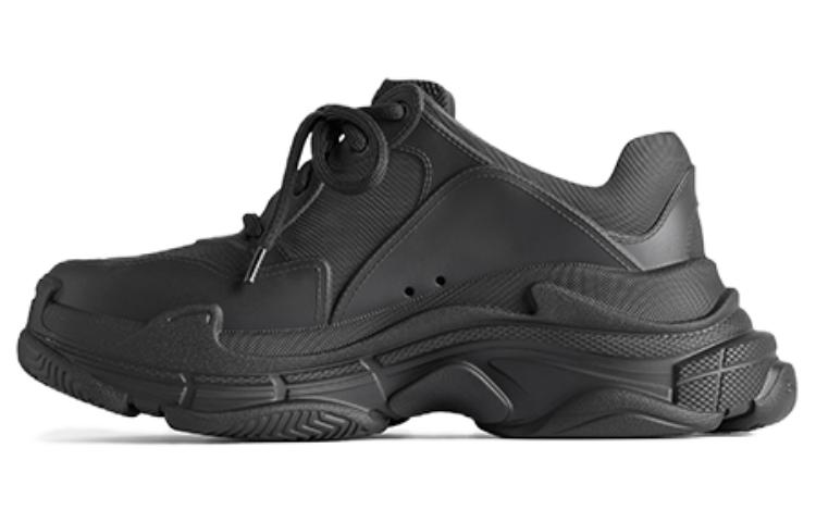 Balenciaga Triple S Low Top Casual Shoes Women's Black