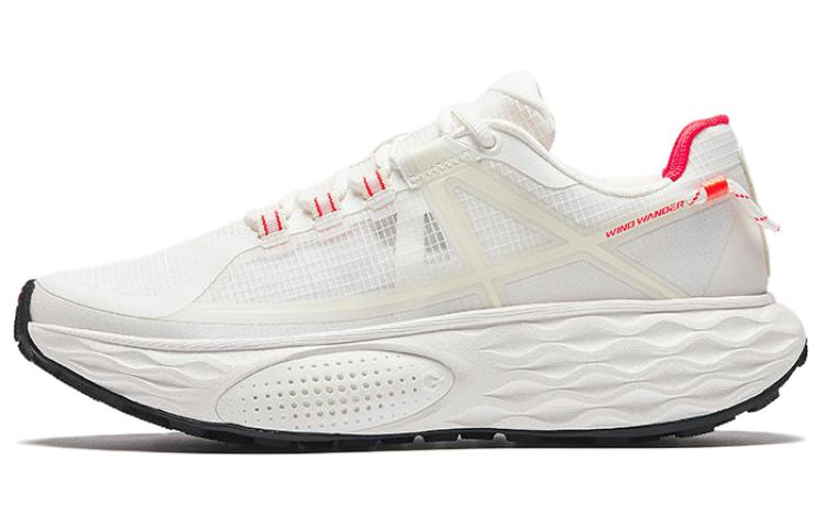 Anta Cushioned Wear-Resistant Breathable Low-Top Running Shoes Women's Ecru