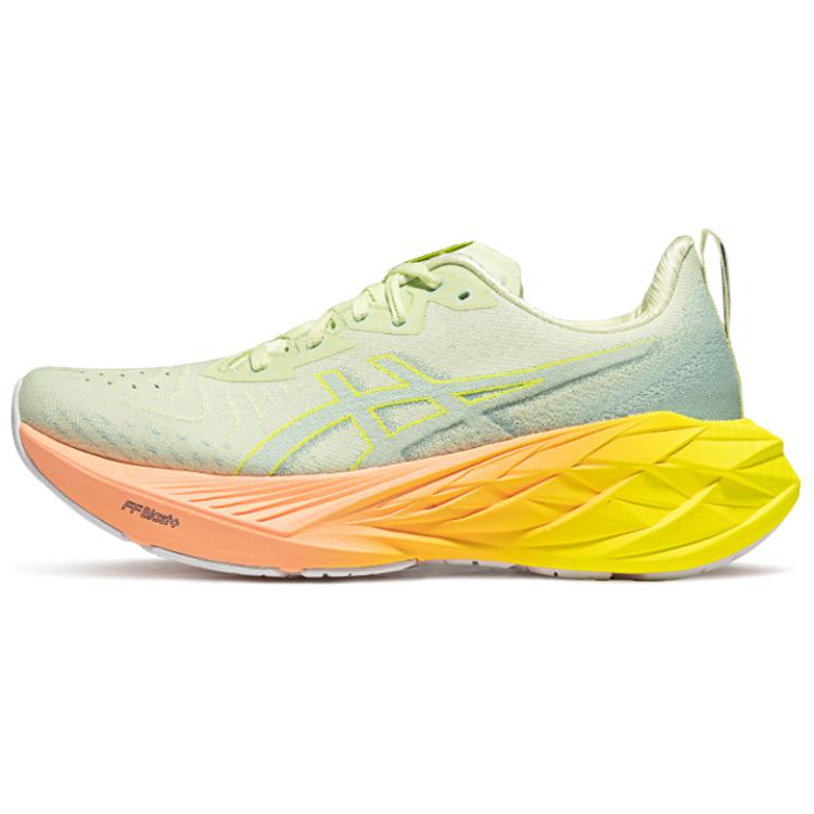 Asics Novablast 4 Paris Cool Matcha Safety Yellow Women's