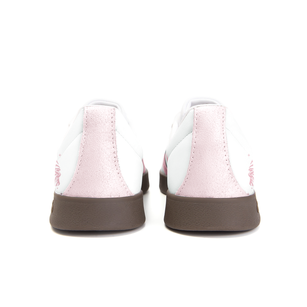 Adidas Neo VL Court 2.0 Cushioning Low Top Skateboard Shoes Unisex White Pink