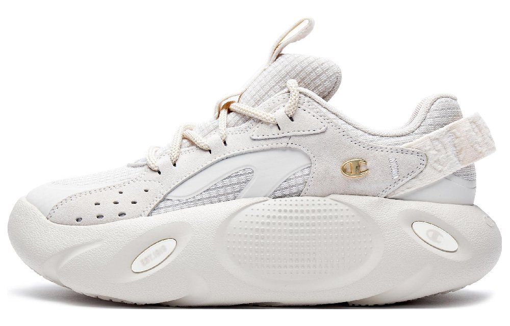 Champion Slip-Resistant Breathable Low-Top Chunky Sneakers Women's White Gray