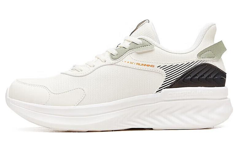 361° Cushioning Water-Resistant Lightweight Rebound Low-Top Running Shoes Men's White Cyan