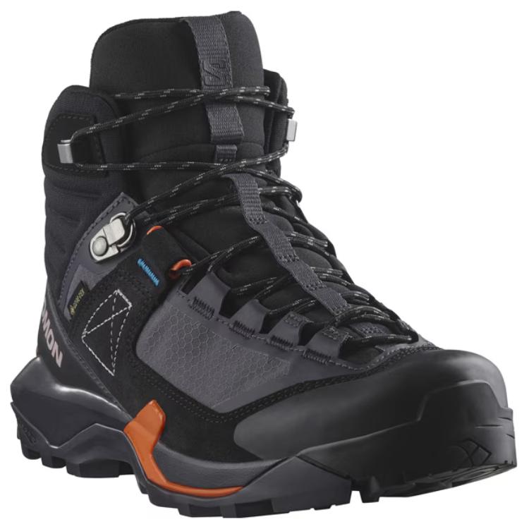 SALOMON Gore-Te Anti-Slip Wear-Resistant High-Top Hiking Shoes Women's Black