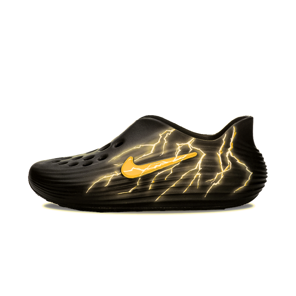 Nike ReactX Rejuven8 Clogs Unisex Black Yellow