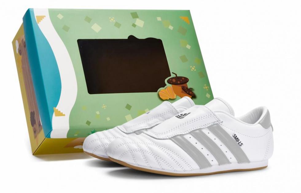 Adidas Originals Taekwondo Anti-Slip And Wear-Resistant Coverage Low-Top Training Shoes Unisex White Gray