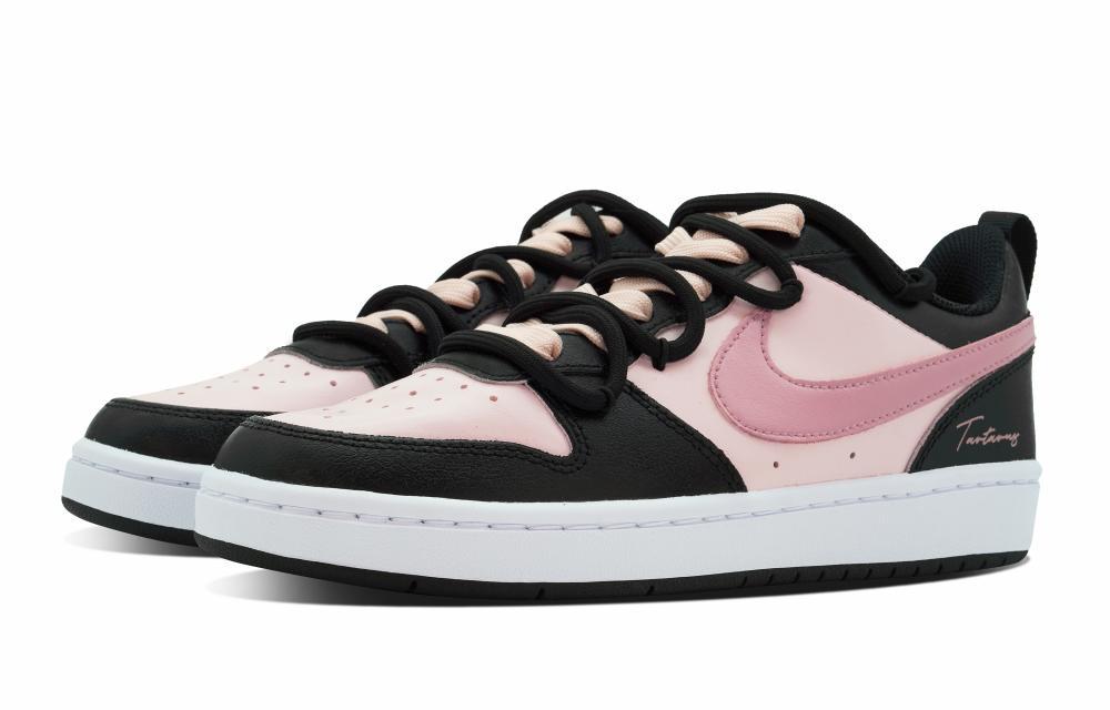 Nike Court Borough Skateboard Shoes Women's Low-Top Black White Pink купить в интернет-магазине Yoocart с быстрой доставкой по России.