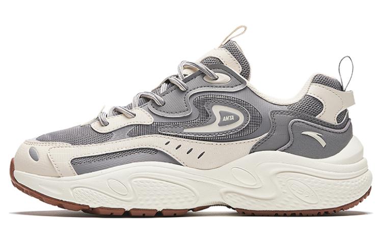 Anta Starlight Slip Resistant Cushioning, Wear Resistant Low top Chunky Sneakers Women's Gray