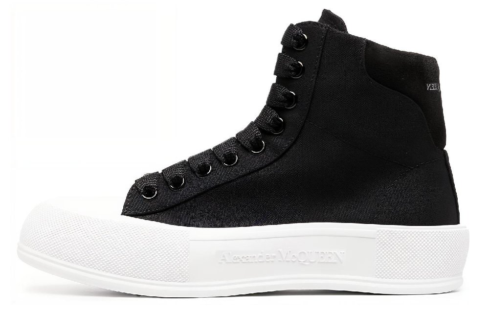 Alexander McQueen High top Deck Plimsoll 'Black'