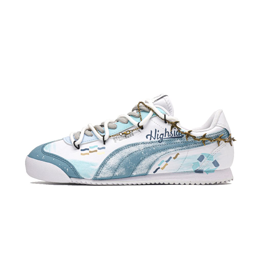 PUMA Turino FSL Blue Domain, Trace Innovation Wear resistant And Lightweight Low Top Skateboard Shoes Unisex Light Blue