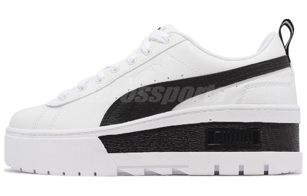 PUMA Mayze Wedge White Black Women's