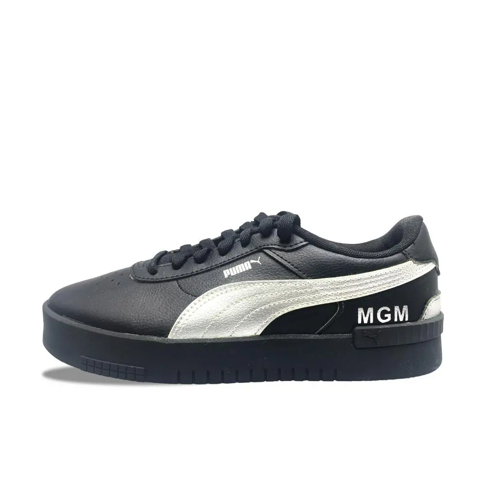 PUMA JOLA Abrasion Resistant Low top Skateboard Shoes Women's Black Silver