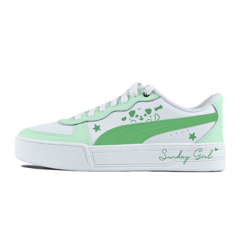 PUMA Skye Abrasion Resistant Balance Low Top Skateboard Shoes Women's Turquoise