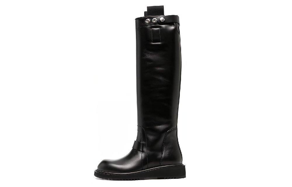 RICK OWENS/RO Knee High Boots 3.5cm Women's Black