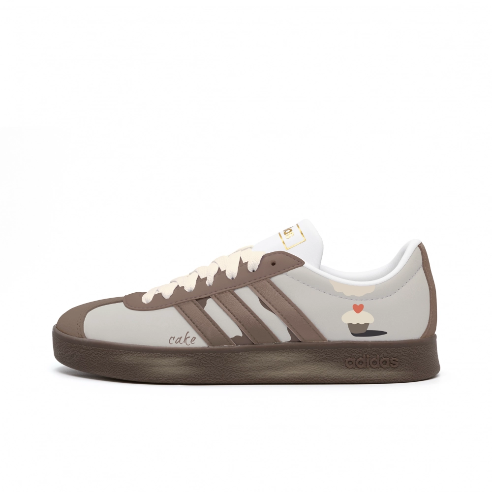 Adidas Neo VL Court 2.0 Abrasion Resistant Low top Skateboard Shoes Unisex Brown