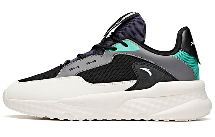Anta Unruly Series Cushioning Low-Top Casual Shoes Men's Black White Purple