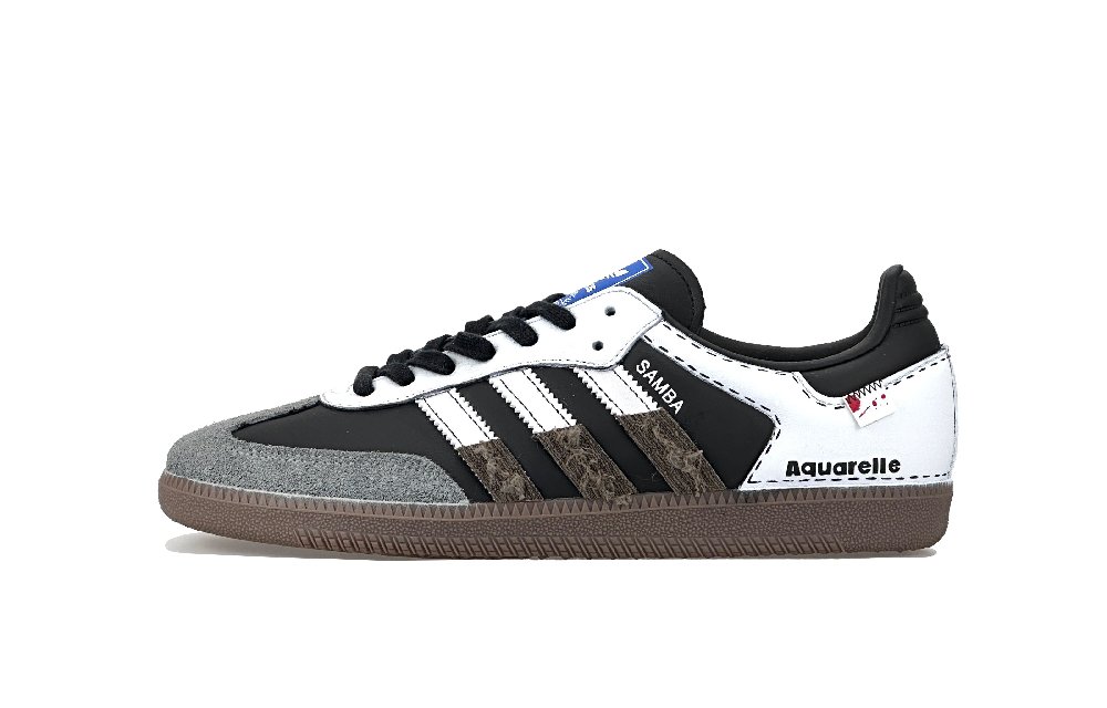 Adidas Originals SAMBA OG Anti-Slip Wear-Resistant Low-Top Skateboard Shoes Unisex Black White