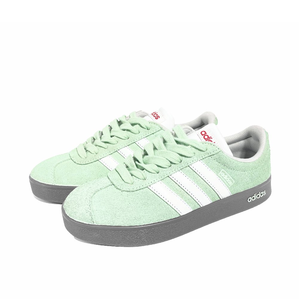 Adidas Neo VL Court 2.0 Green Mood Lightweight Low Top Skateboard Shoes Unisex Green White
