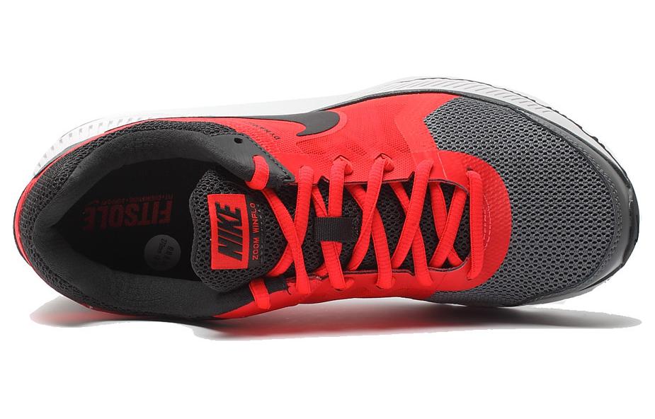 Nike ZOOM Winflo 2 Cushioning Anti-Slip And Wear-Resistant Low-Top Casual Running Shoes Men's Red Gray купить в интернет-магазине Yoocart с быстрой доставкой по России.