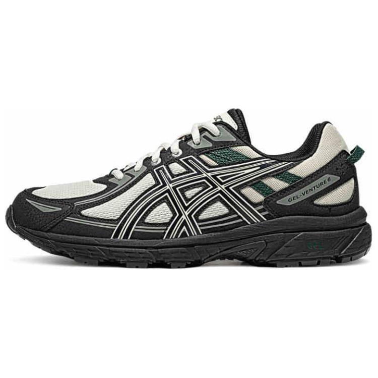Asics Gel-Venture 6 Anti-Slip Wear-Resistant Low-Top Trail Running Running Shoes Men's White Black купить в интернет-магазине Yoocart с быстрой доставкой по России.