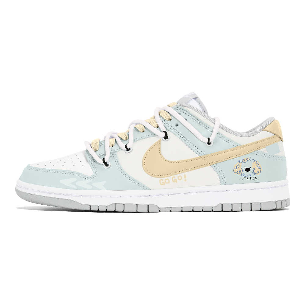 Nike Dunk Slip-Resistant Low-Top Skateboard Shoes Women's Blue