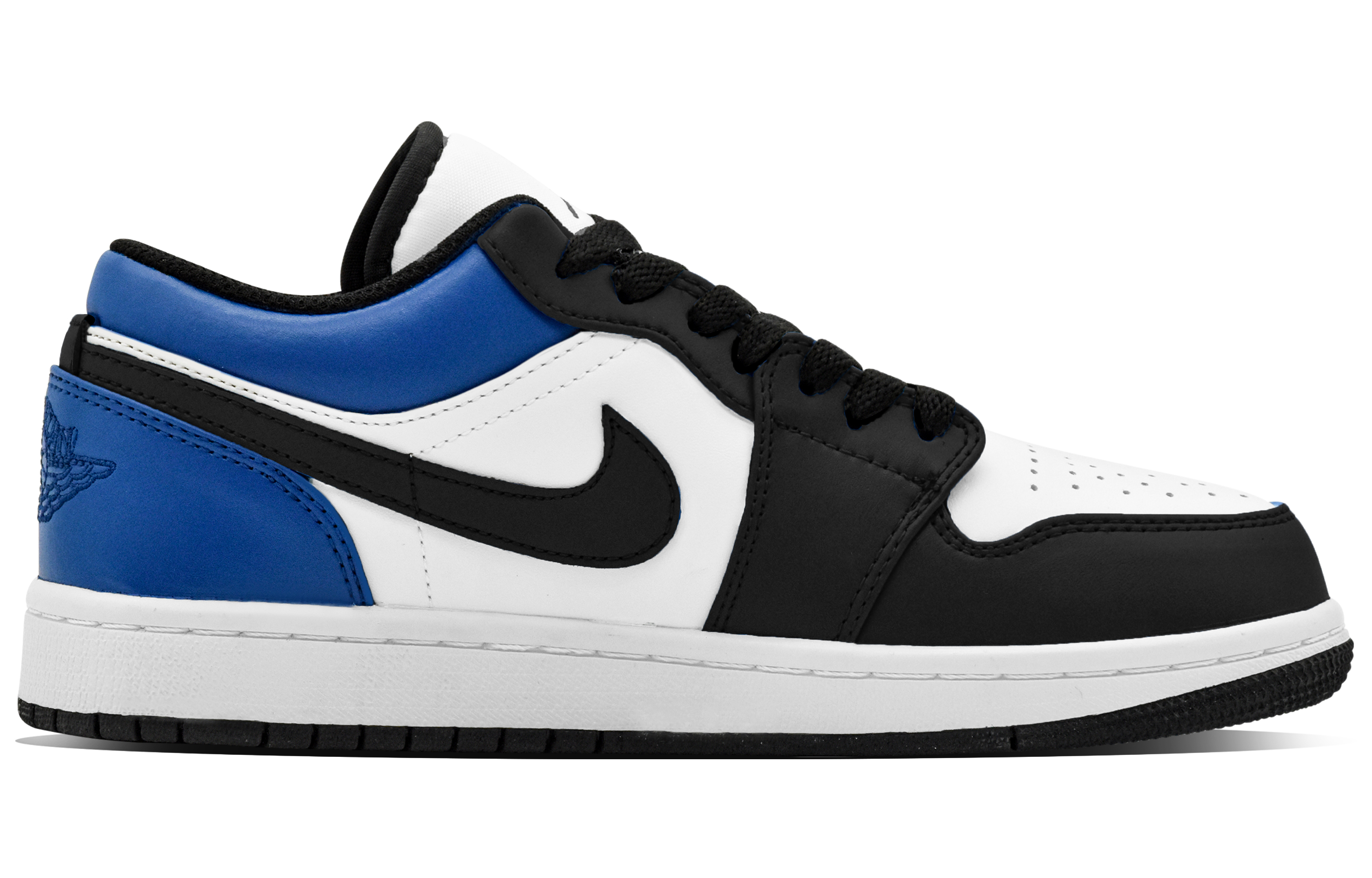 Jordan Air Jordan 1 Lightning Anti Slip Wear Resistant Low Top Vintage Basketball Shoes Men's Blue Black купить в интернет-магазине Yoocart с быстрой доставкой по России.