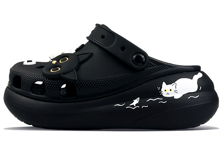 Crocs Classic Clog Clogs Unisex Black White