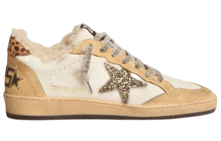 Golden Goose Ball Star Skateboard Shoes Women's Brown Distressed
