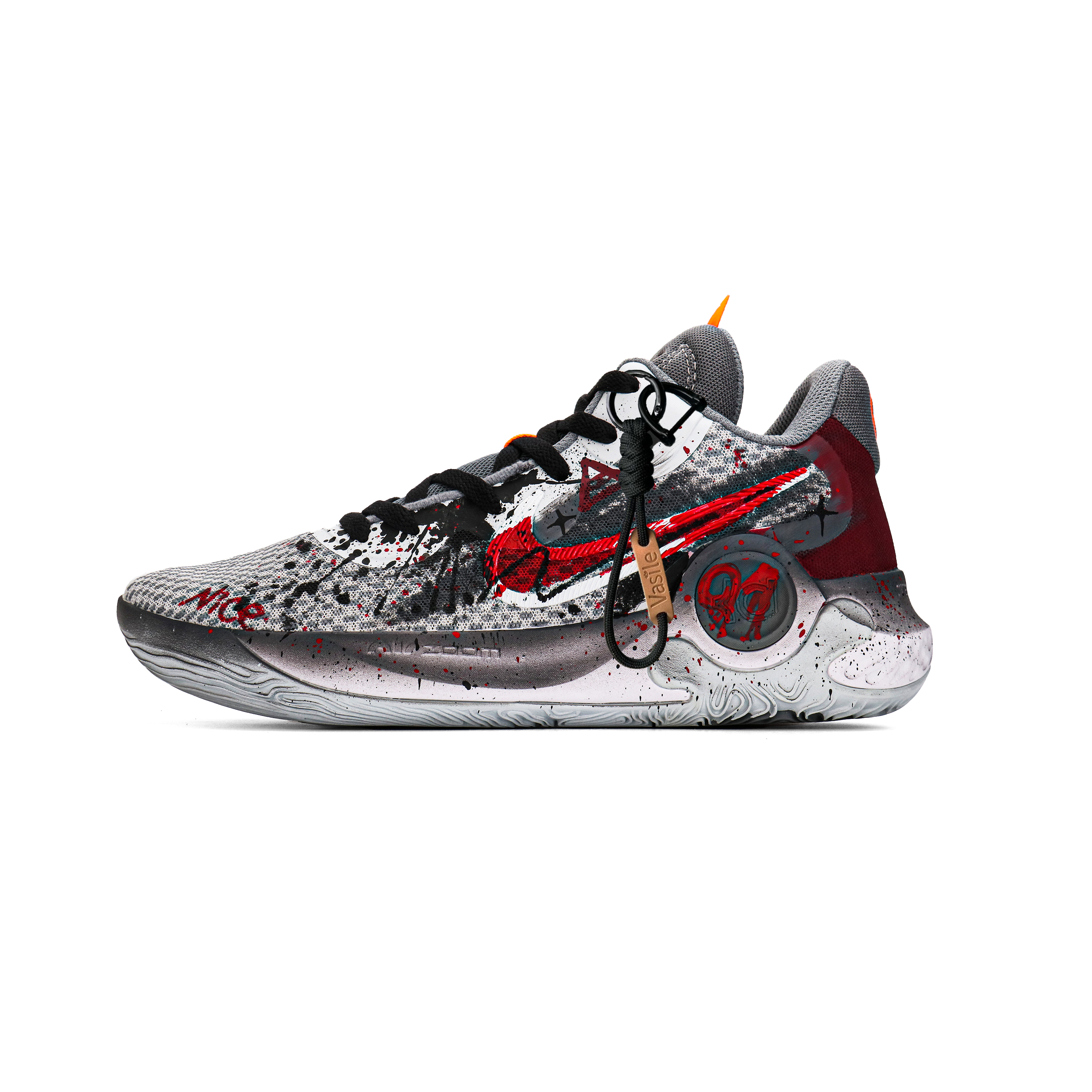 Nike KD Trey 5 IX Racing Track High End Box Cushioning, Wear Resistant High top Basketball Shoes Unisex Black Red купить в интернет-магазине Yoocart с быстрой доставкой по России.