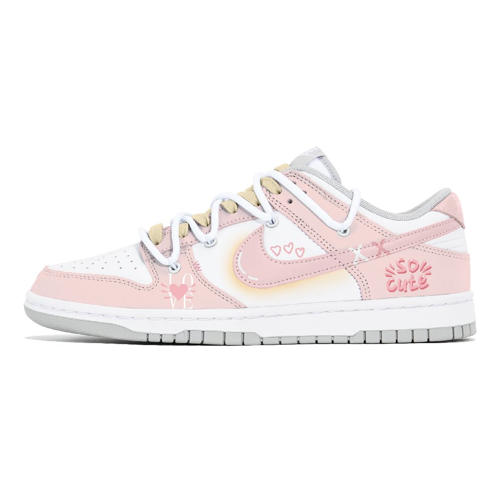 Nike Dunk Slip Resistant Low Top Skateboard Shoes Women's Pink