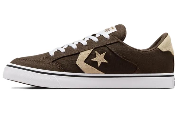 Converse Tobin Non-slip Lightweight Low-Top Skateboard Shoes Unisex Coffee