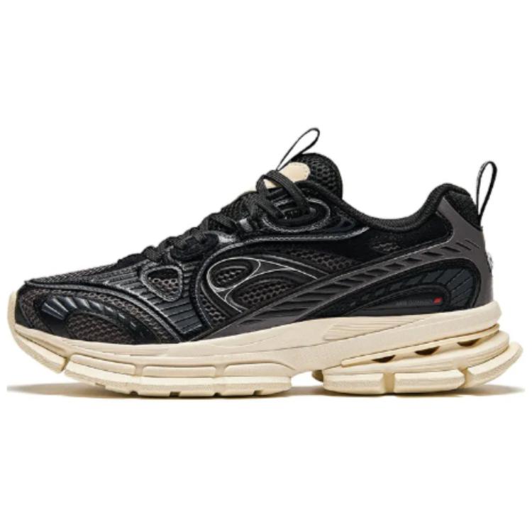 Anta Cushioned Slip-Resistant Low-Top Casual Shoes Men's Black Gray