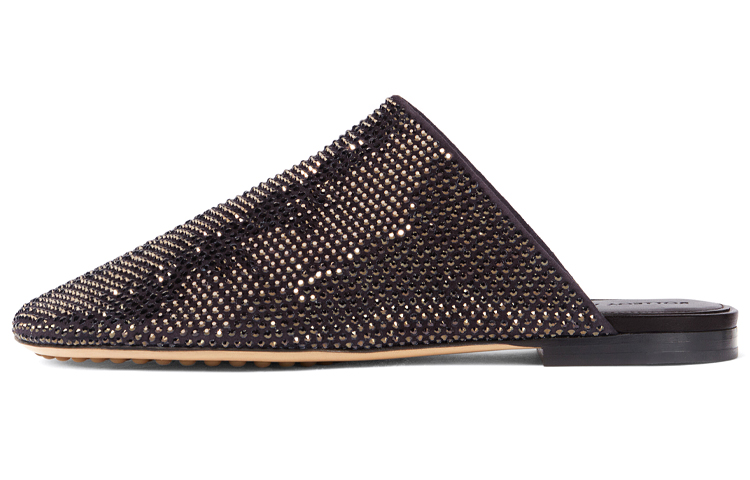 Bottega Veneta Crystal Embellished Slip-On Flats Women's