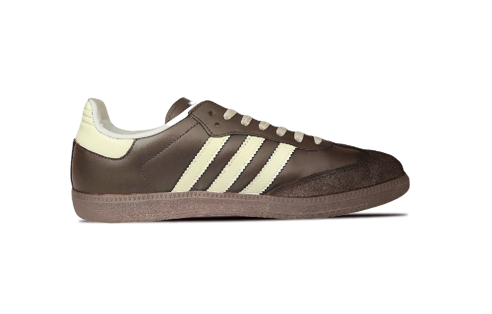 Adidas Originals SAMBA OG Caramel Milk Coffee Slip Resistant Low Top Skateboard Shoes Unisex Beige Brown