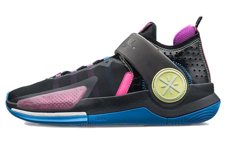 LiNing Wade Fission 7 Cushioning Wear-Resistant Rebound Low-Top Basketball Shoes Men's Pink Black