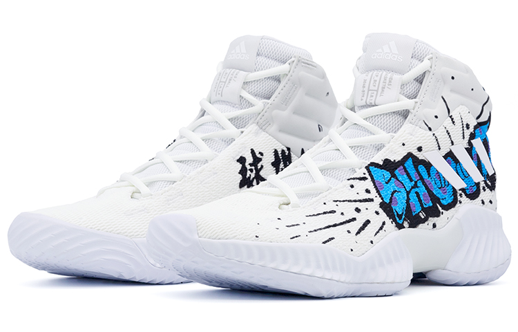 Adidas Pro Bounce 2018 Basketball Shoes Men Mid-Top Blue/Orange купить в интернет-магазине Yoocart с быстрой доставкой по России.