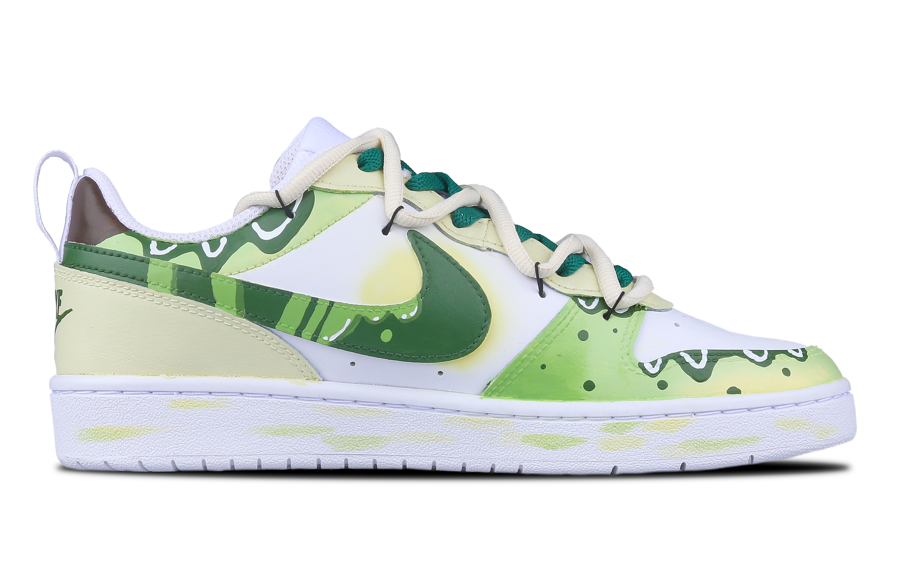 Nike Court Borough New Leaves Low-Top Skateboard Shoes Women's White Green купить в интернет-магазине Yoocart с быстрой доставкой по России.