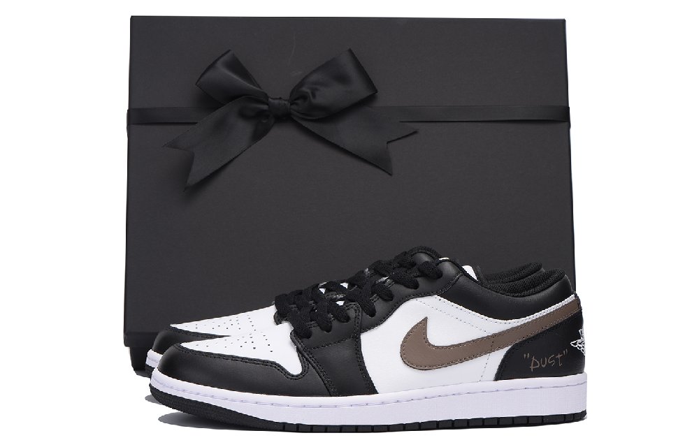 Jordan Air Jordan 1 Chestnut Low Top Vintage Basketball Shoes Men's Black Brown