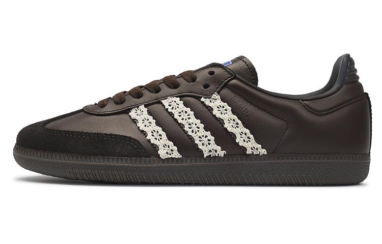 Adidas Originals SAMBA OG Warm And Wear Resistant Low Top Skateboard Shoes Women's Brown