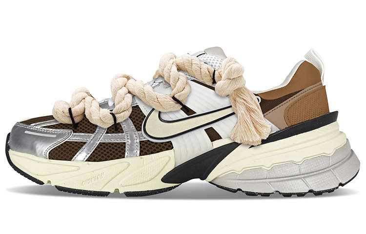 Nike V2K Run Low-Top Running Shoes Women's Beige Brown