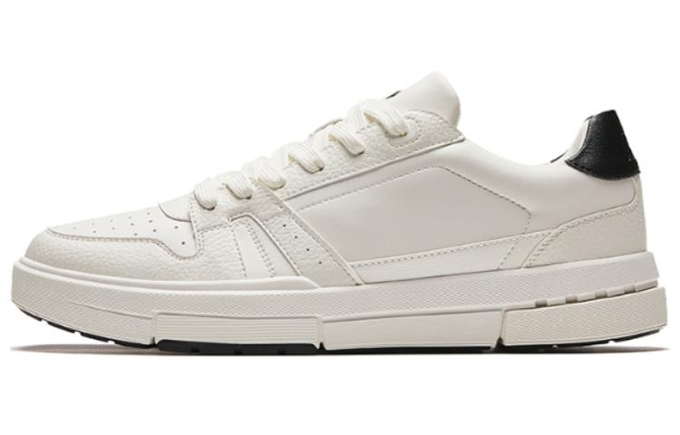 Anta Life Collection Cushioning Wear-Resistant Low-Top Skateboard Shoes Men's White