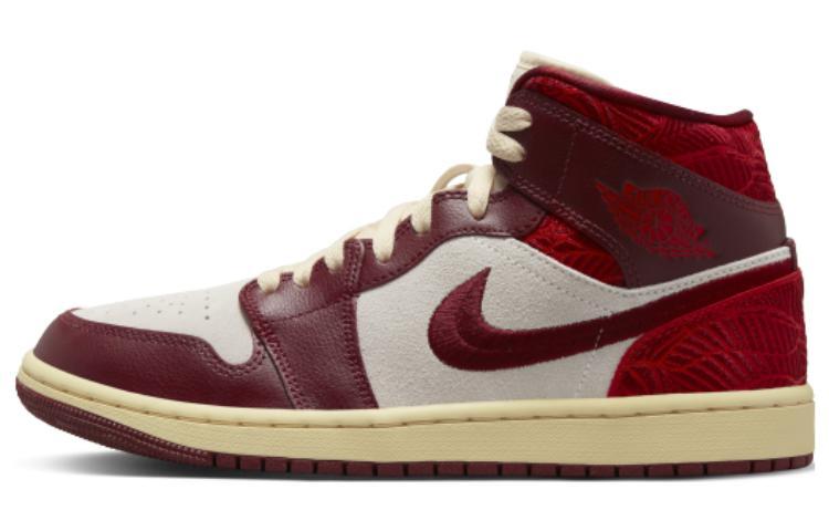 Air Jordan 1 Mid Se 'Red Cream' Women's