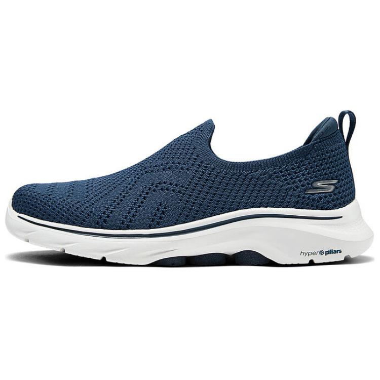 Skechers GO WALK 7 Breathable And Lightweight Low Top Casual Shoes Women's Marine Blue