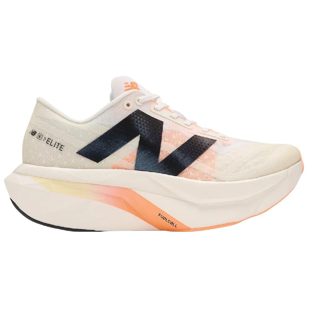New Balance FuelCell SuperComp Elite V4 White Angora Hot Mango Women's